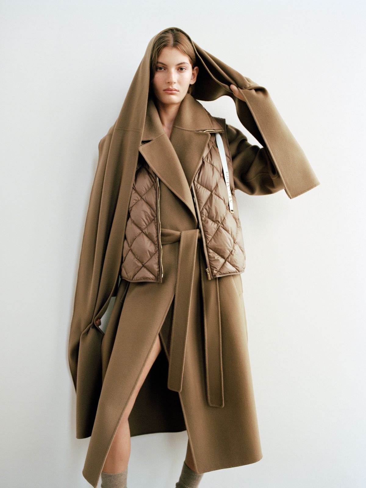Gilet aus wasserabweisendem Nylon - BRAUN - Max Mara