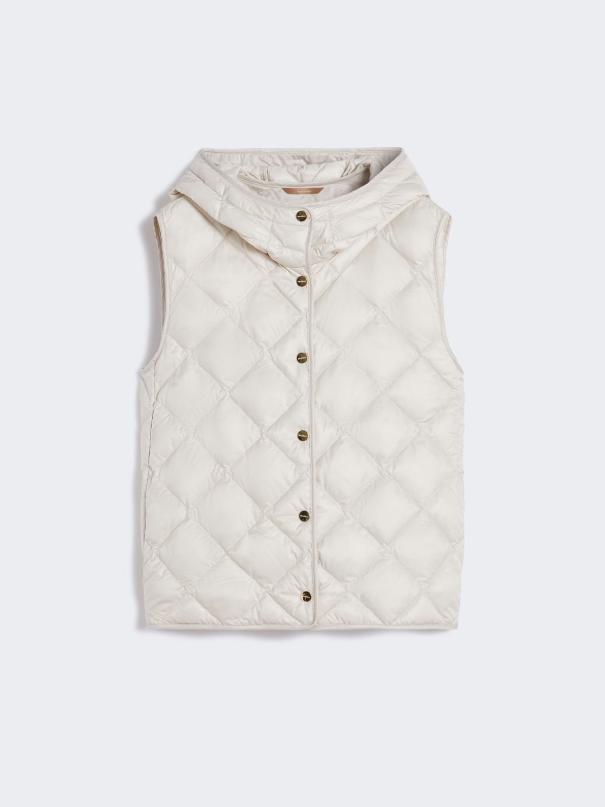 Padded gilet in water-repellent diamond pattern fabric - MILK - Max Mara - 9