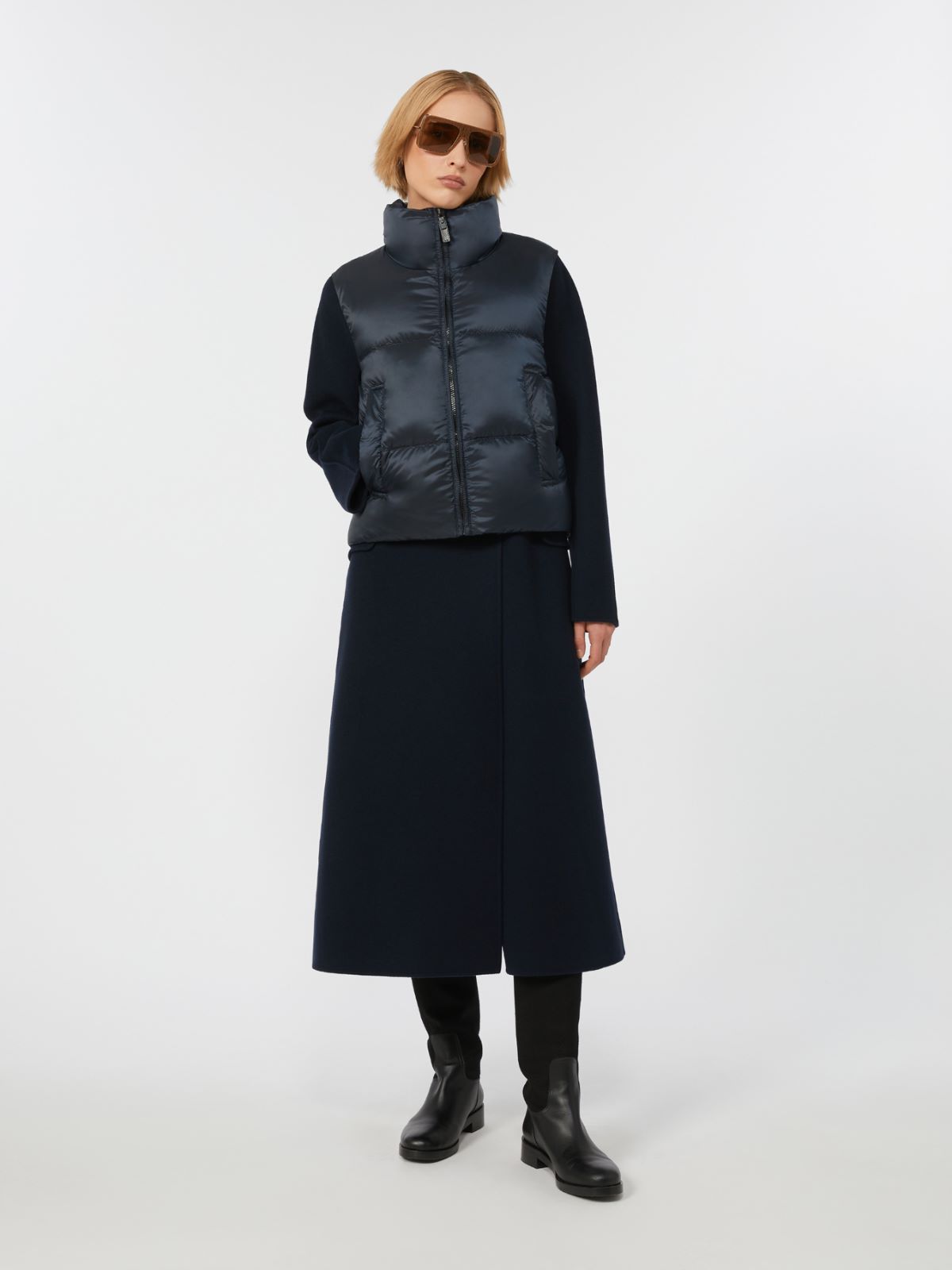 Padded gilet in water-repellent technical fabric - MIDNIGHTBLUE - Max Mara