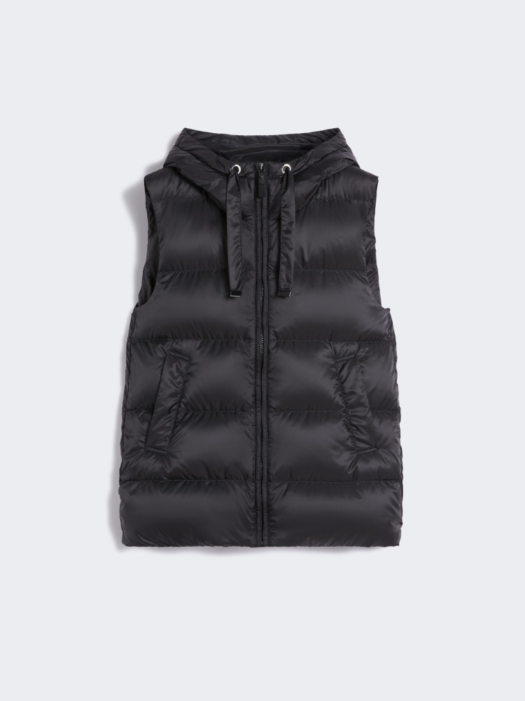 Padded gilet in water-repellent technical fabric - BLACK - Max Mara