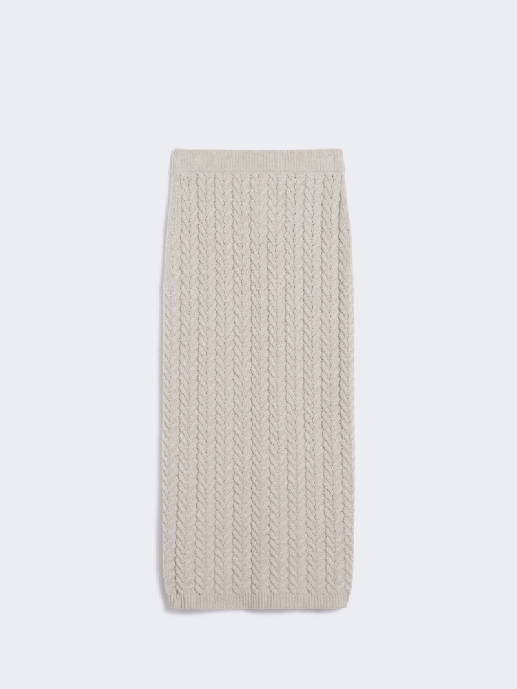Jupe crayon en laine et cachemire - SABLE - Max Mara