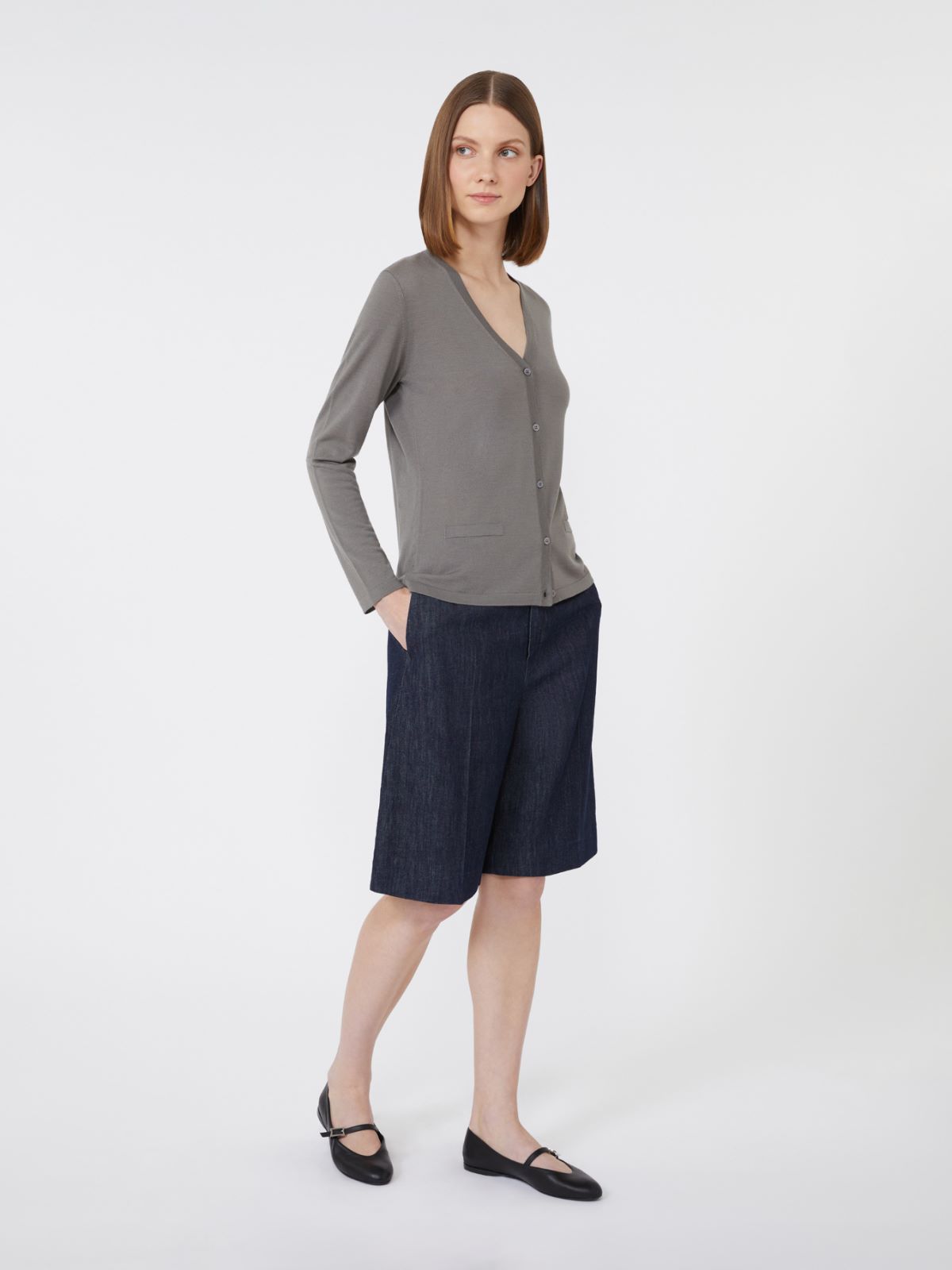 케냐 버진울 가디건 - DARK GREY - Max Mara - 8