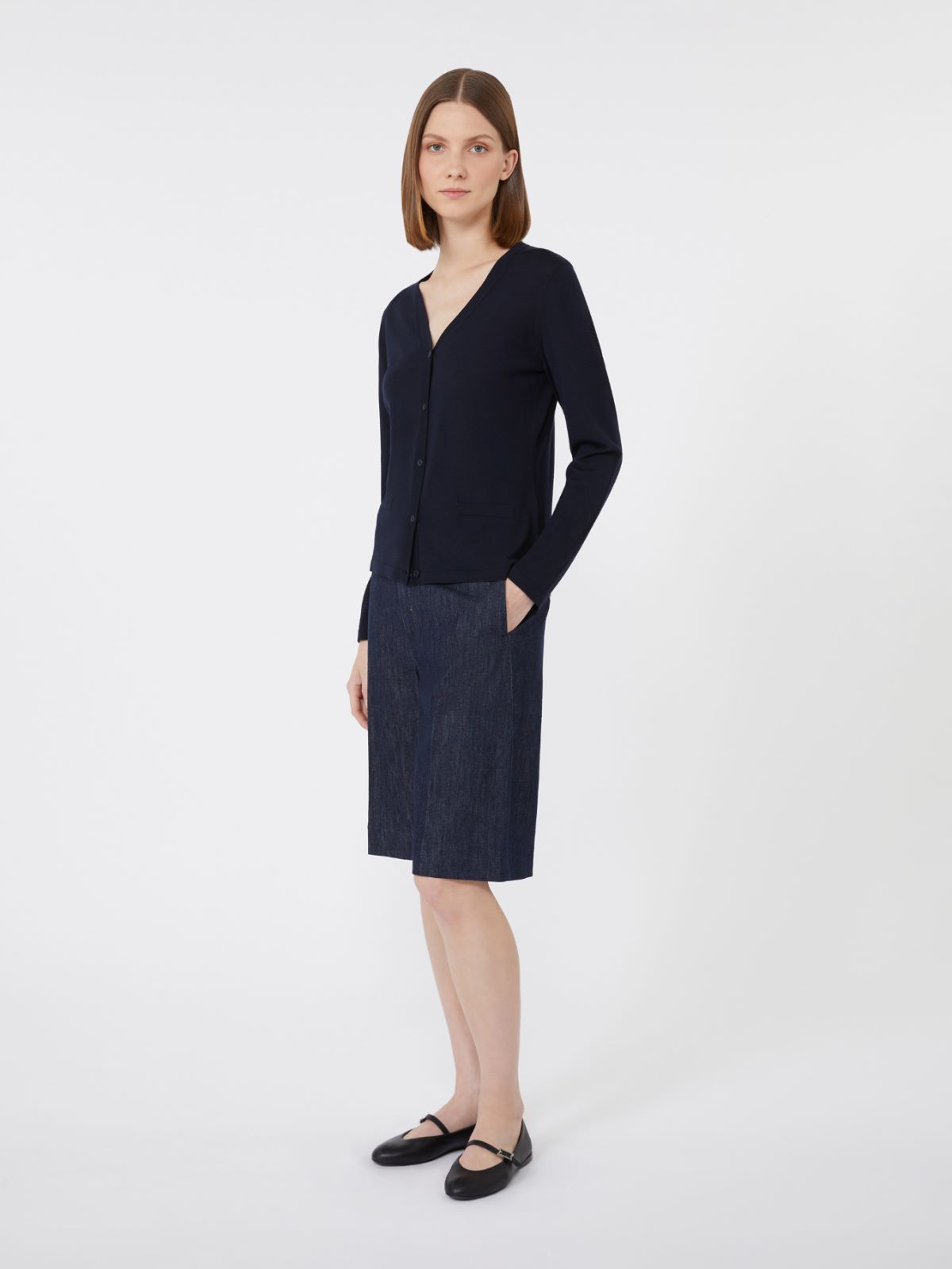 Wool yarn cardigan - ULTRAMARINE - Max Mara
