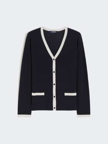 【関税込み】Max Mara Basic wool sweater Blue wool sweater | Max Mara