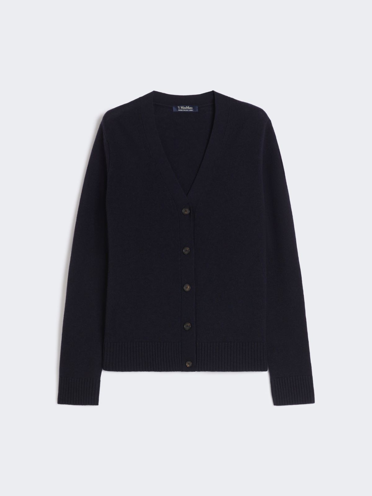 Mannish wool yarn cardigan - ULTRAMARINE - Max Mara - 8