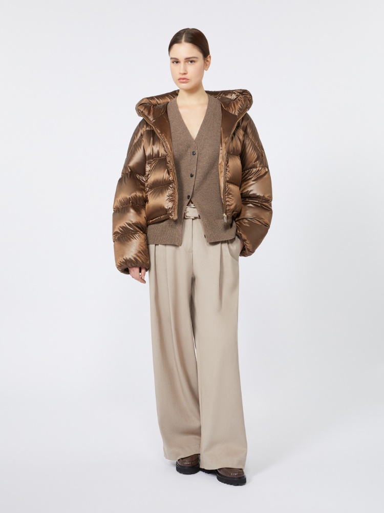Classic wool and cashmere cardigan - HAZELNUT BROWN - Max Mara