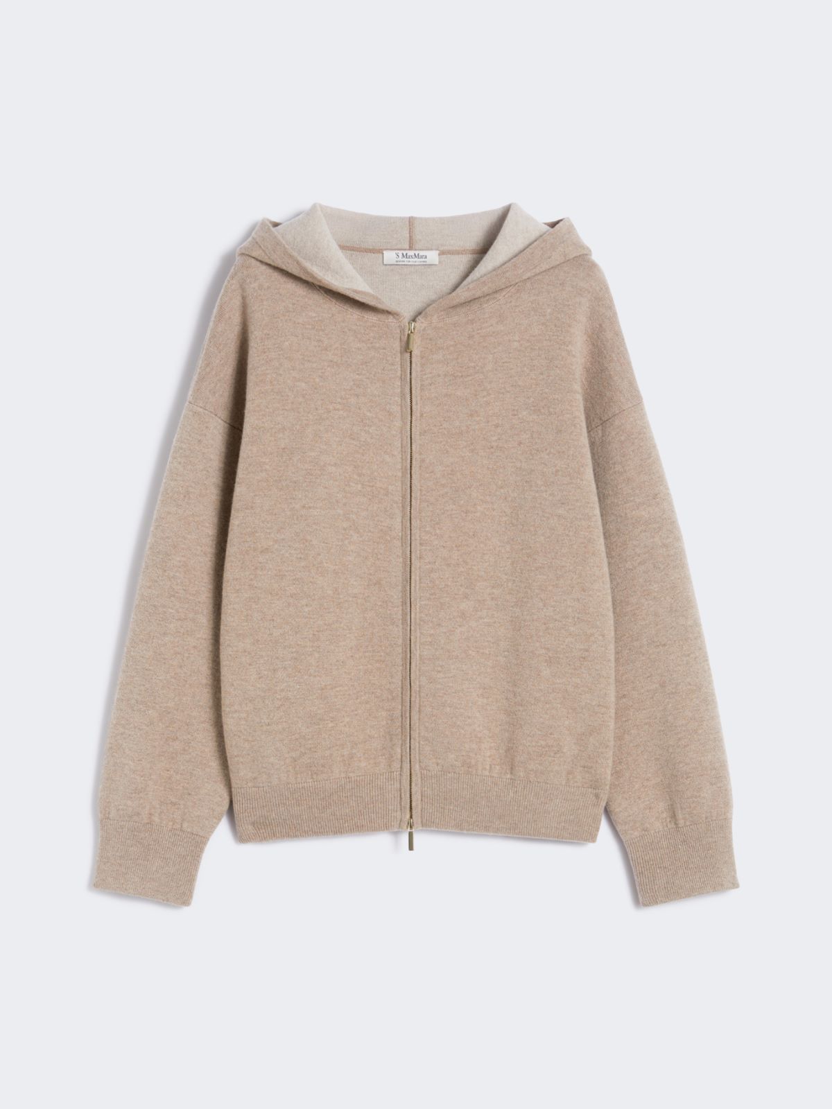 Wool and cashmere hooded cardigan - BISCUIT - Max Mara - 9
