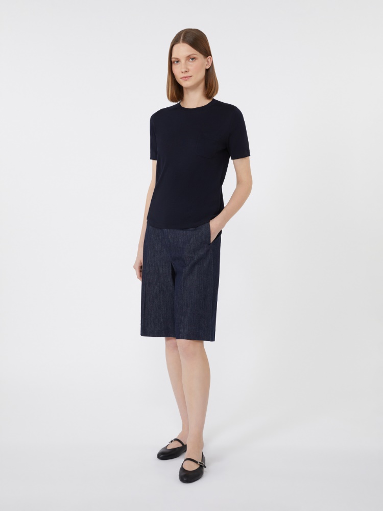 Wool yarn crew-neck sweater + ULTRAMARINE - Max Mara