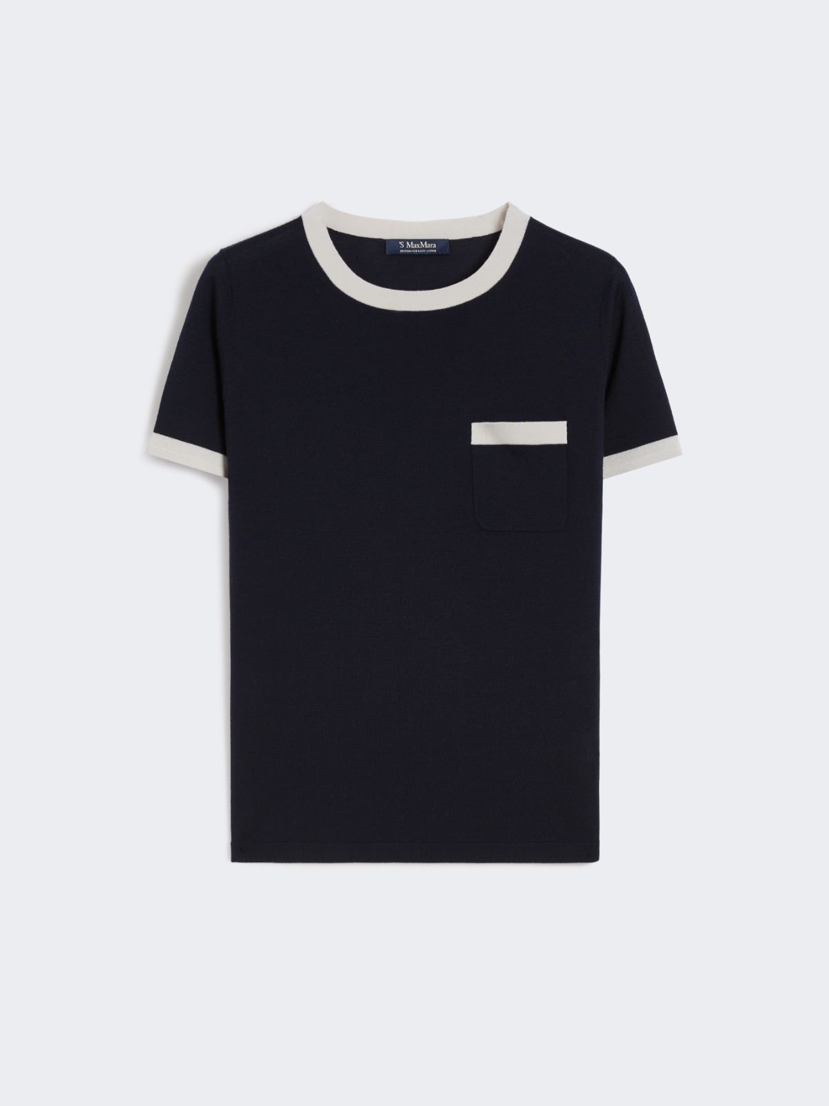 [エジディオ] ピュア ウール クルーネック ニット - ULTRAMARINE - Max Mara - 8