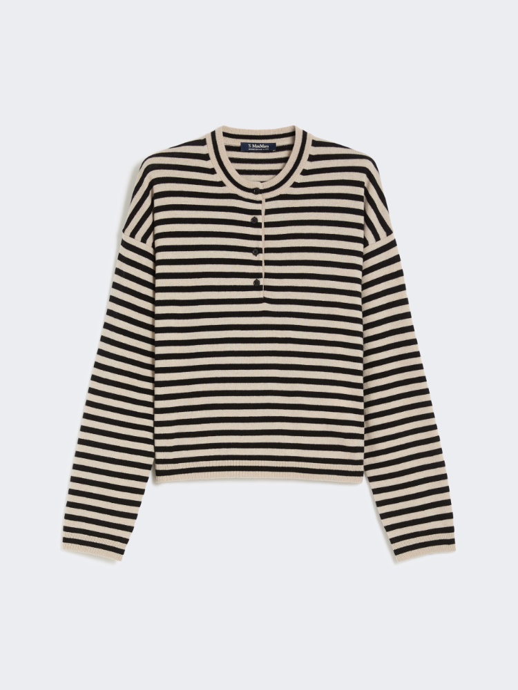 Pull en laine à rayures - NATUREL - Max Mara