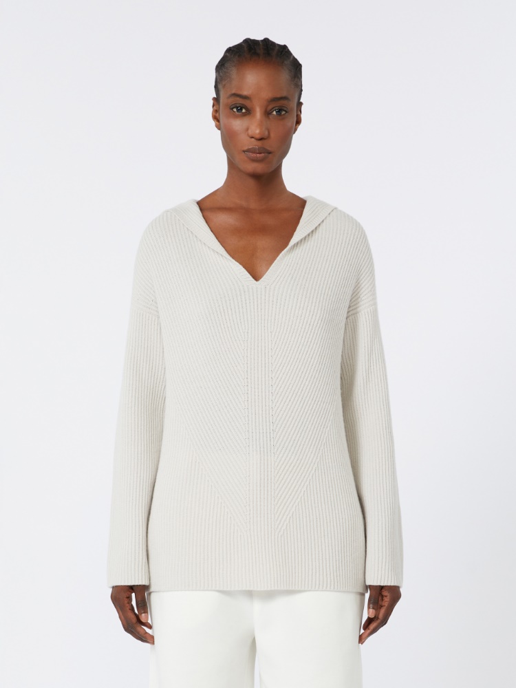 Knitted Lace　white　 Sonja Esbensen　レース Cream Elbow Heart Sweater F03033
