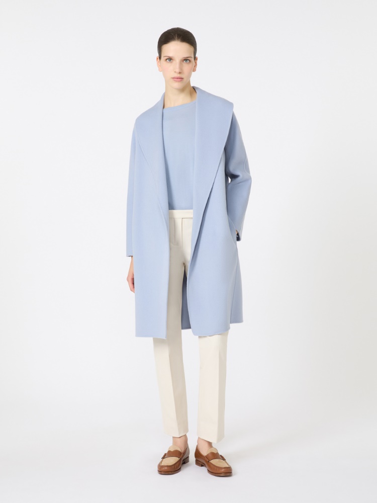 Relaxed-fit wool yarn sweater - LIGHT BLUE - Max Mara