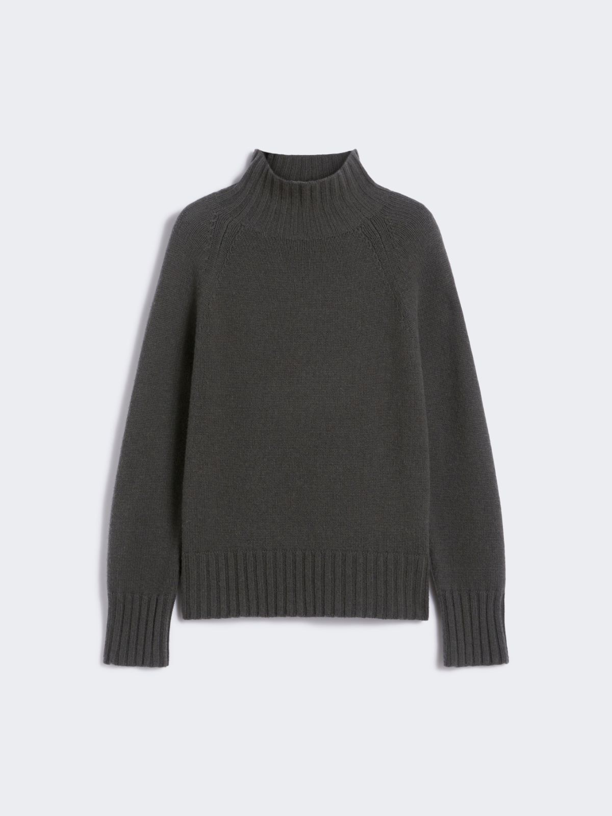 Wool and cashmere yarn polo-neck sweater - GREEN - Max Mara - 8