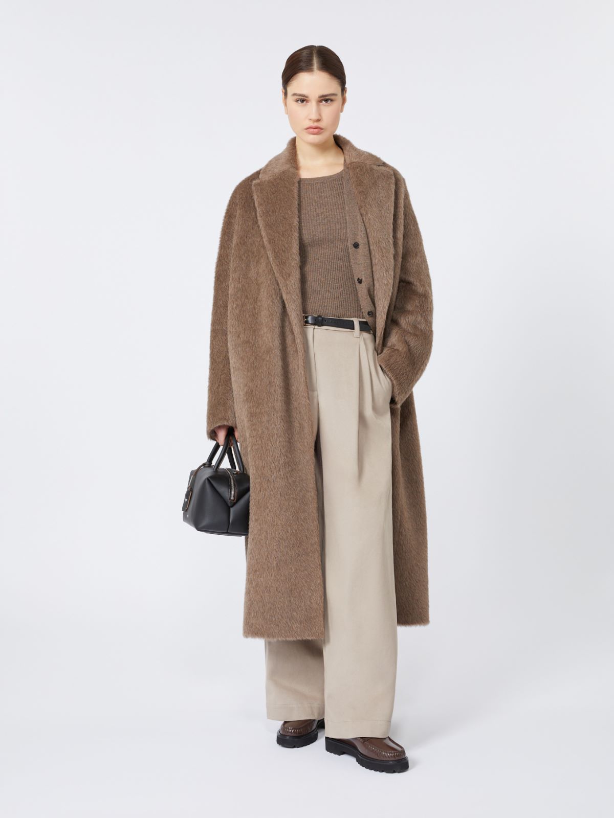Wool and cashmere top - HAZELNUT BROWN - Max Mara