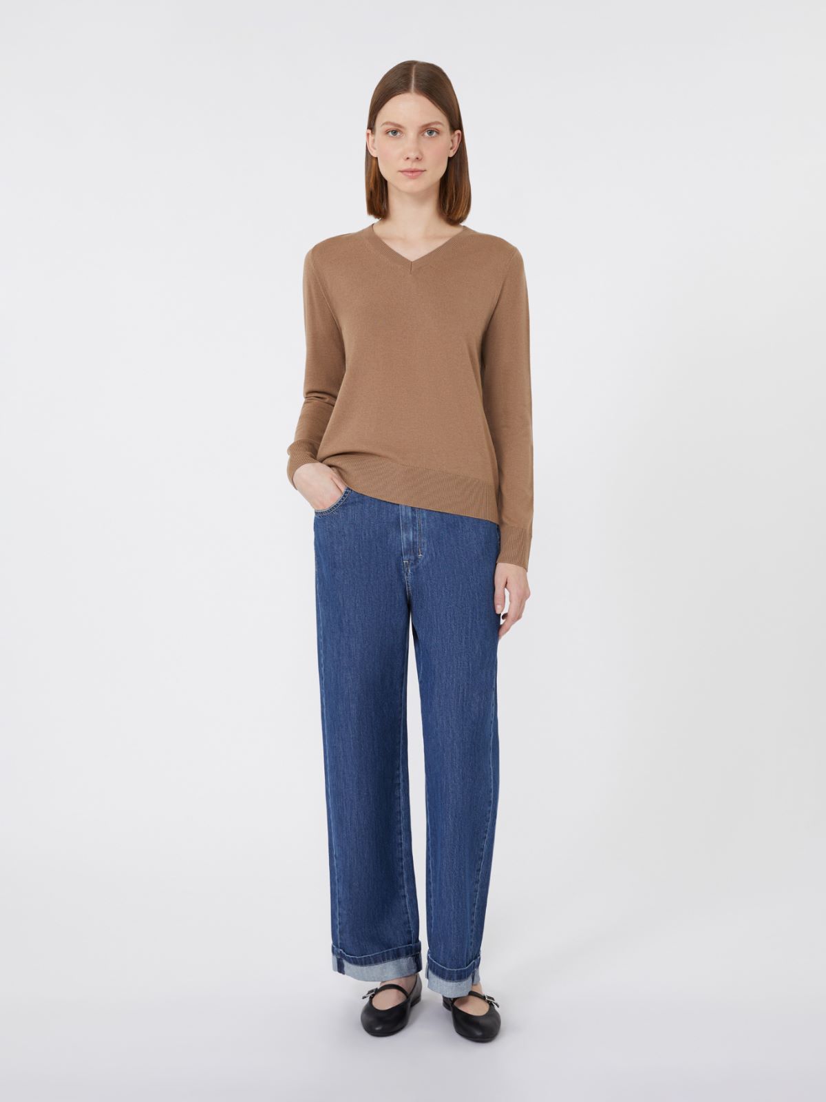 Wool yarn sweater - CAMEL - Max Mara