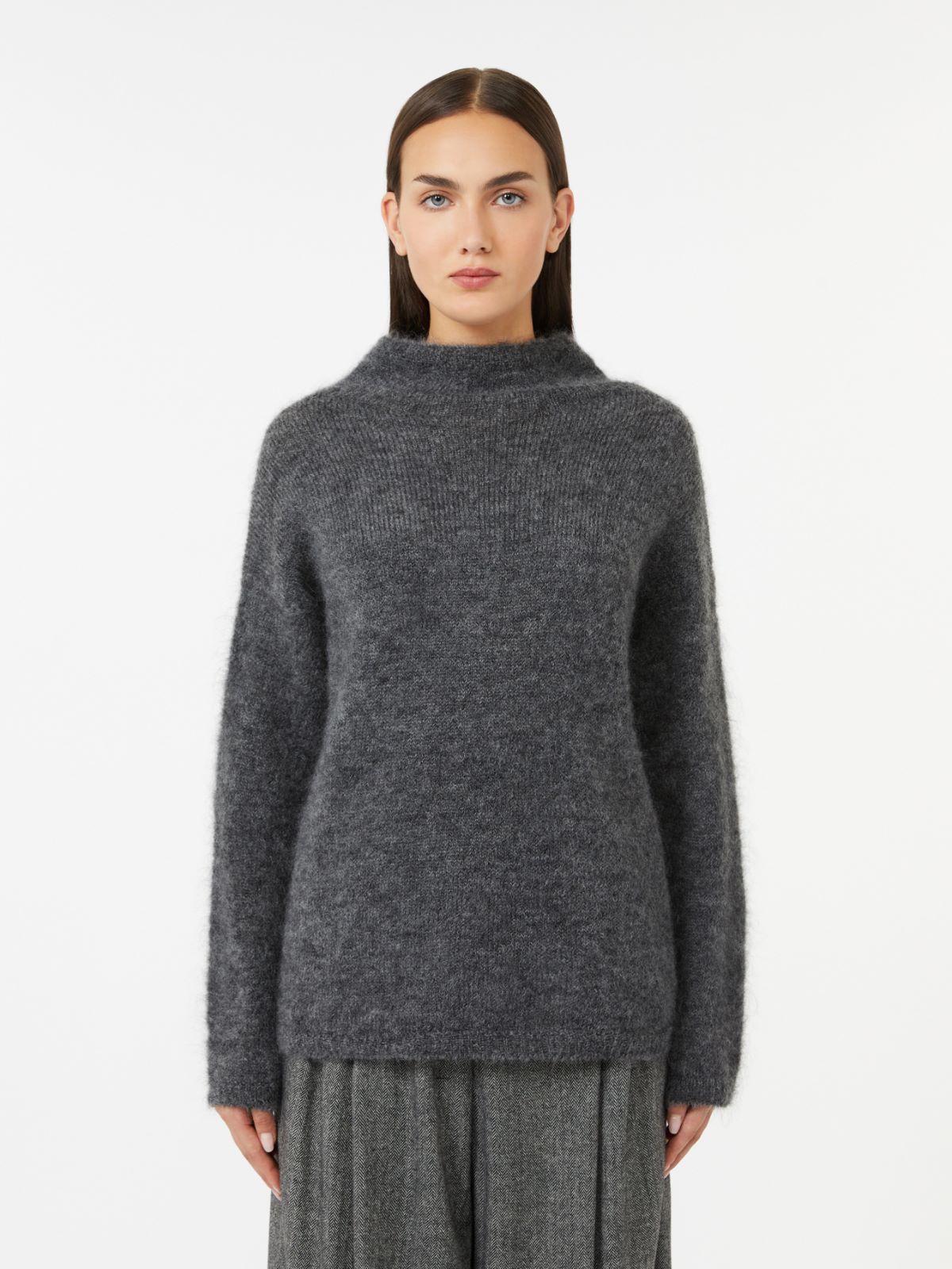 Mohair yarn sweater - DARK GREY - Max Mara - 2