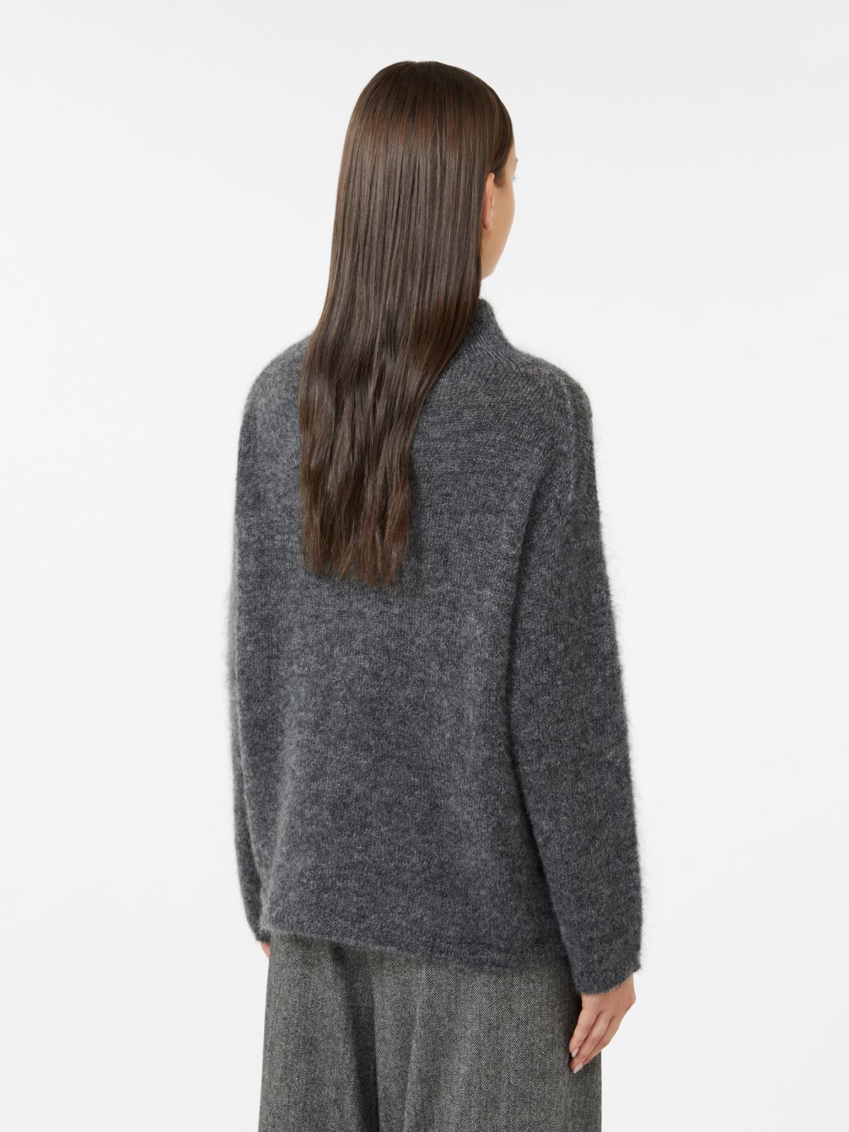 Mohair yarn sweater - DARK GREY - Max Mara - 3