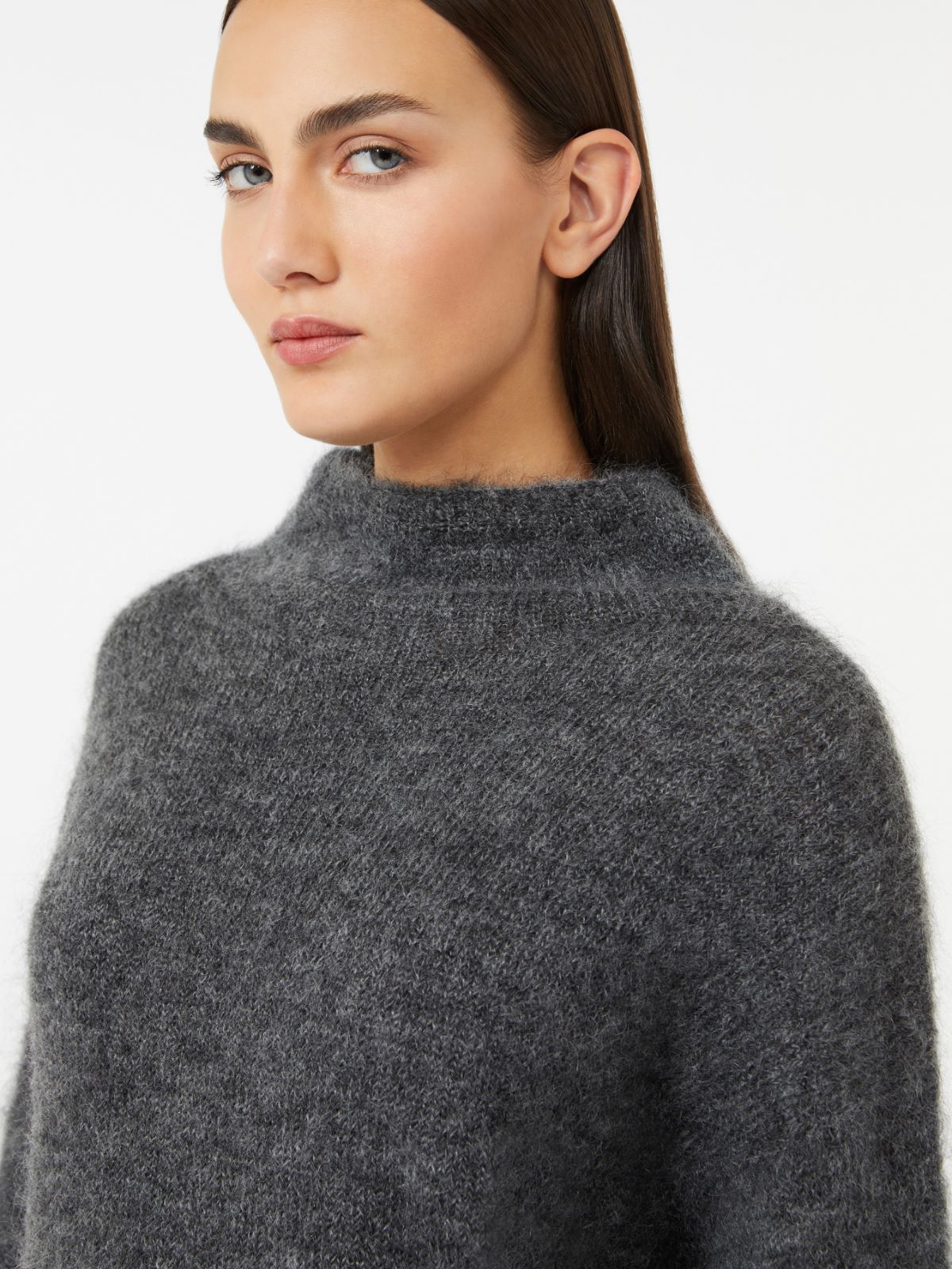 Mohair yarn sweater - DARK GREY - Max Mara - 4