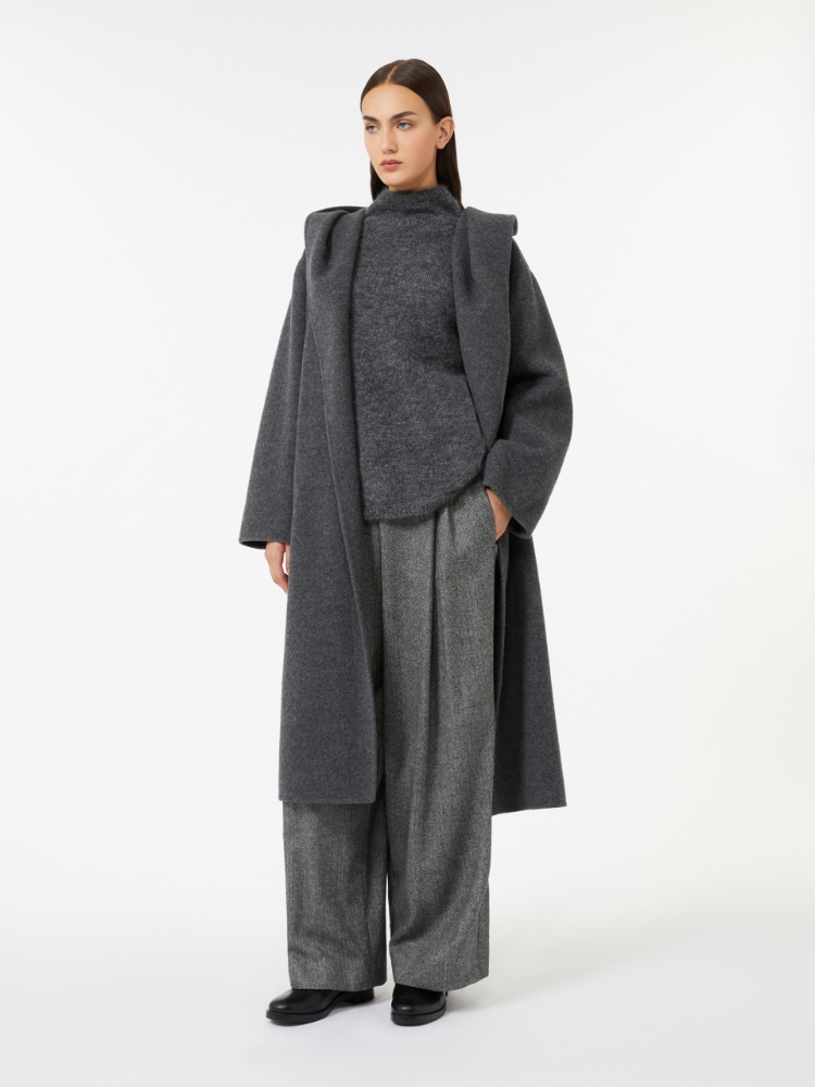 Mohair yarn sweater - DARK GREY - Max Mara