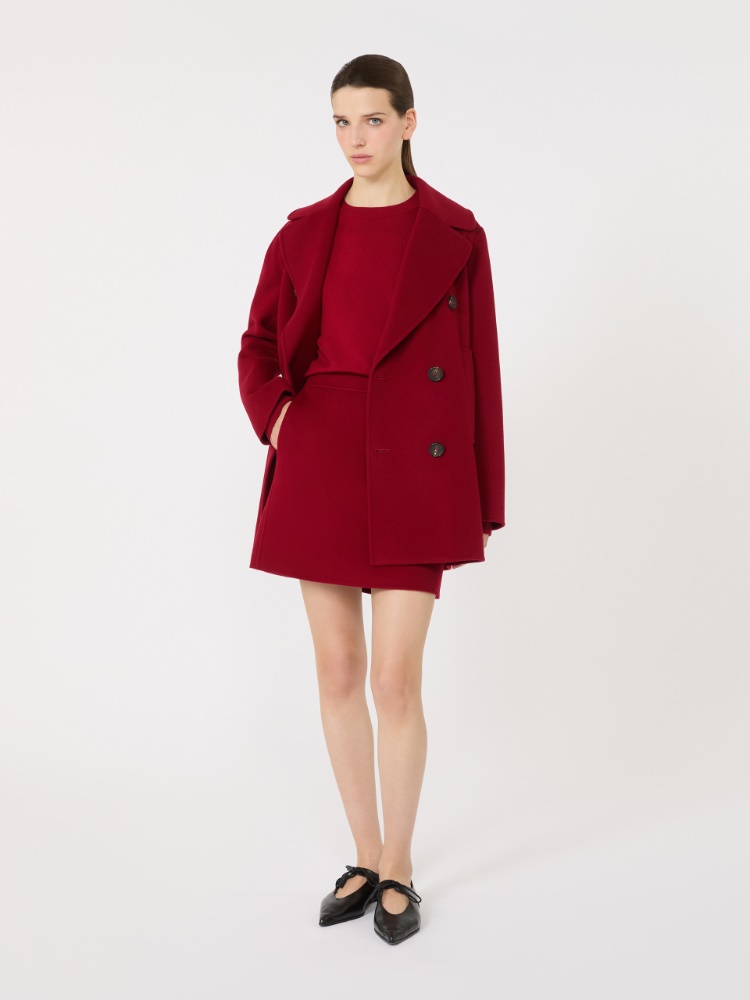 コート MAX MARA STUDIO Woman Coat Burgundy 2526016111600 075 Coats Red and burgundy Max Mara