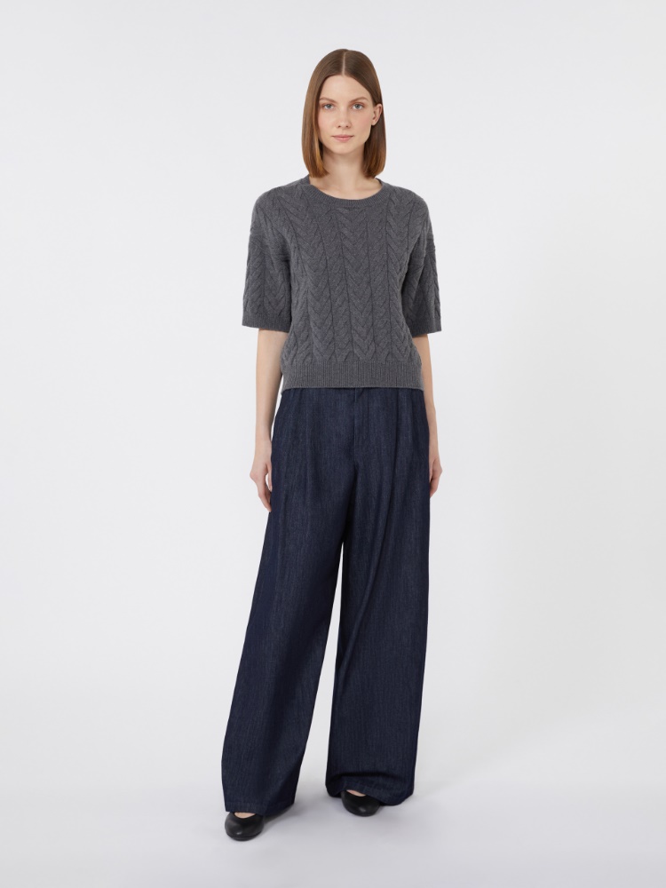 [ドミヌス] ピュア ウール ニット - MEDIUM GREY - Max Mara