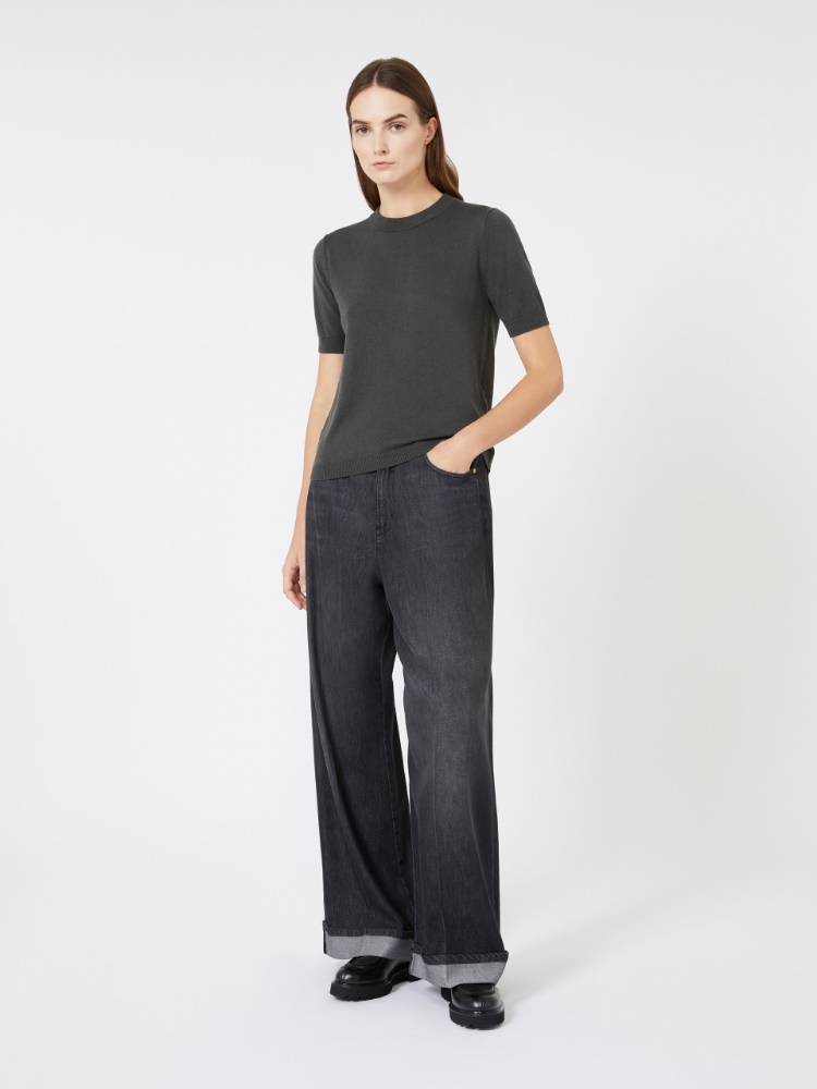 [ジャスト] ピュア ウール ニット + MOSS GREEN - Max Mara