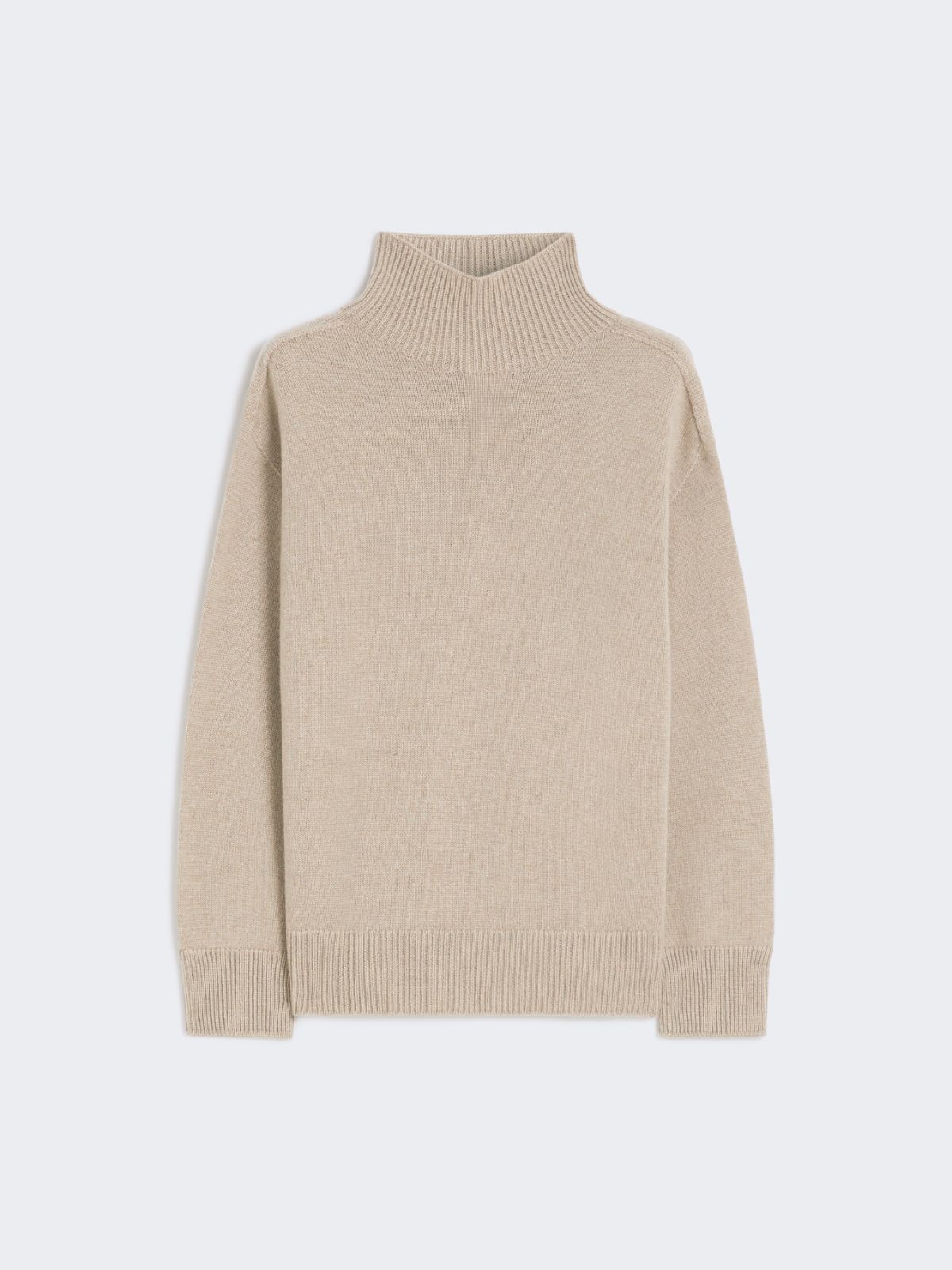 Cashmere polo-neck sweater - BEIGE - Max Mara - 9