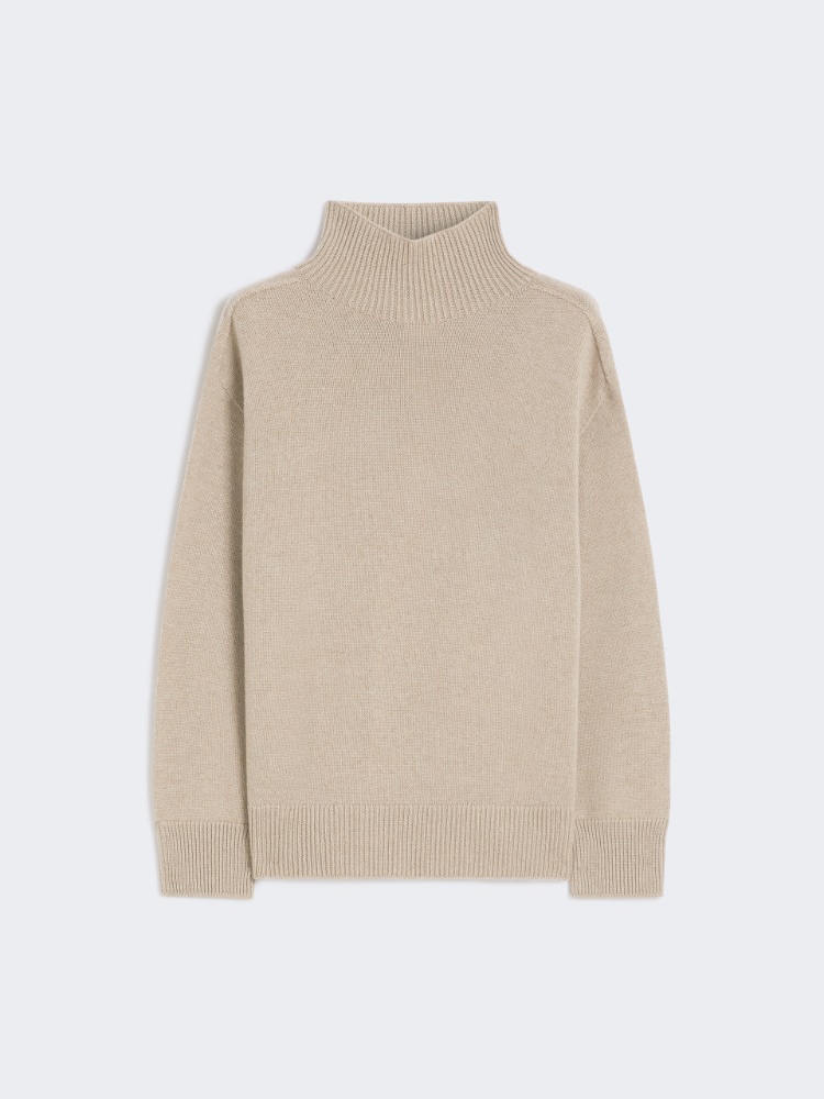 Cashmere polo-neck sweater - BEIGE - Max Mara