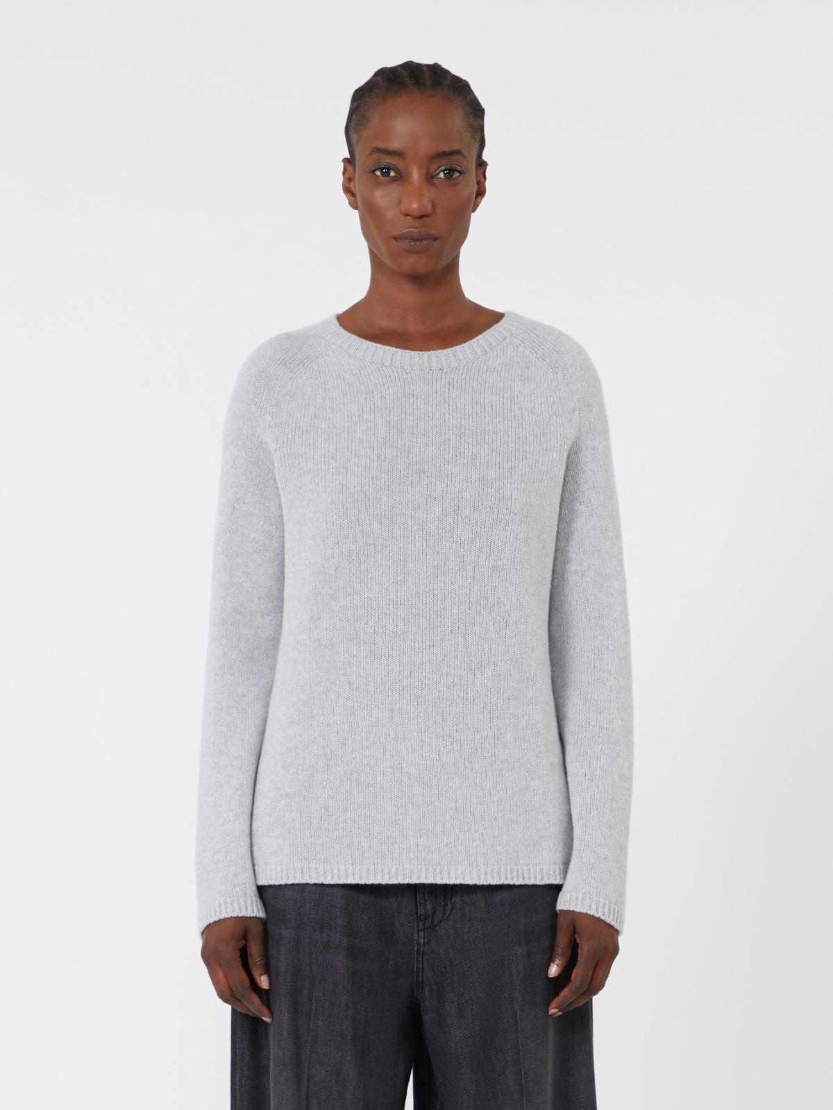 Comfortable wool and cashmere sweater - PEARL GREY - Max Mara - 2