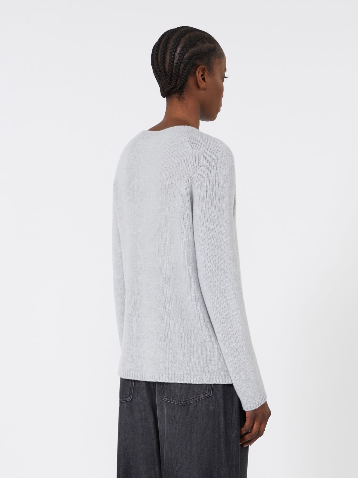 Comfortable wool and cashmere sweater - PEARL GREY - Max Mara - 3