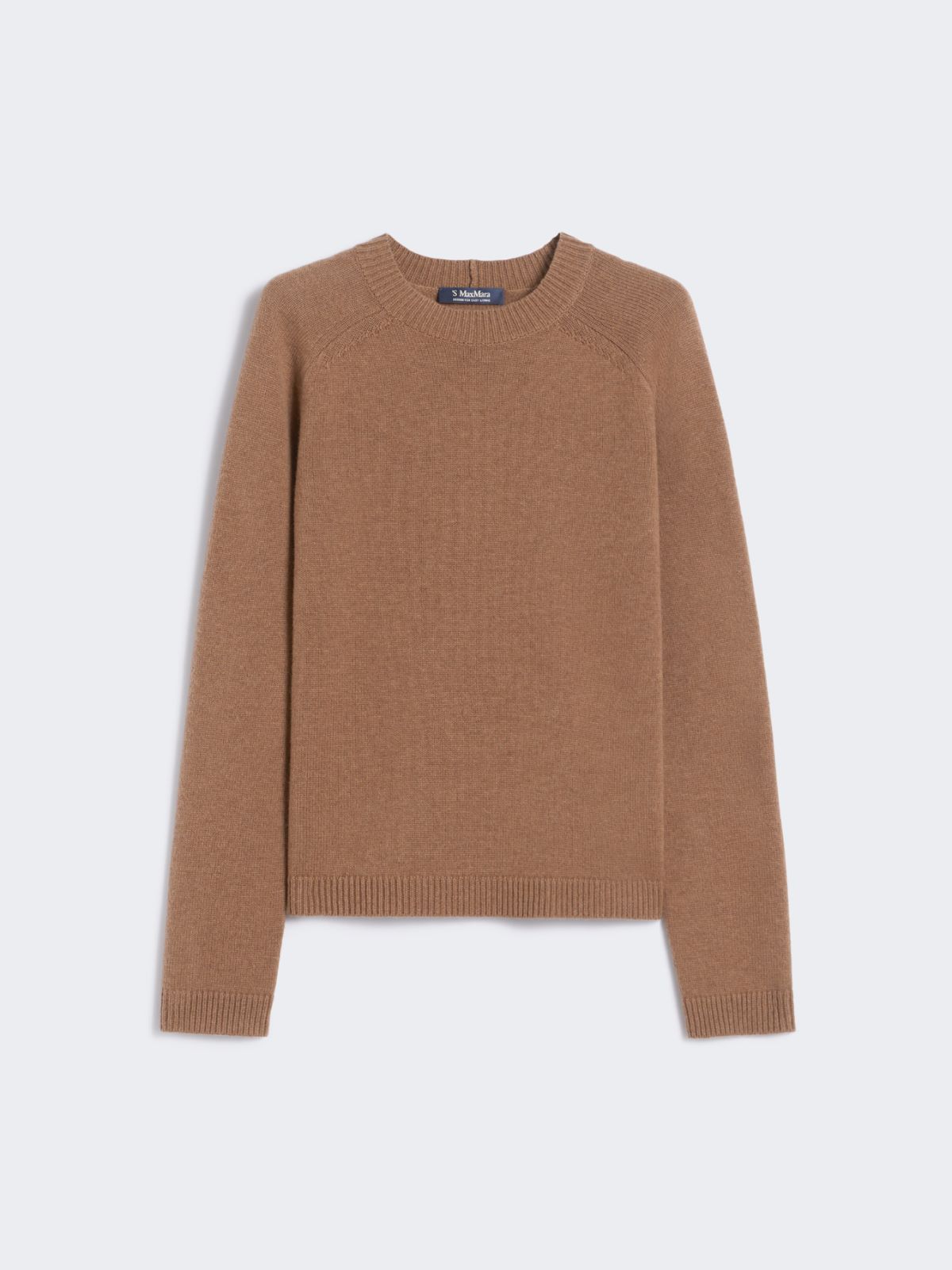 Wool and cashmere crew-neck sweater - CAMEL - Max Mara - 8