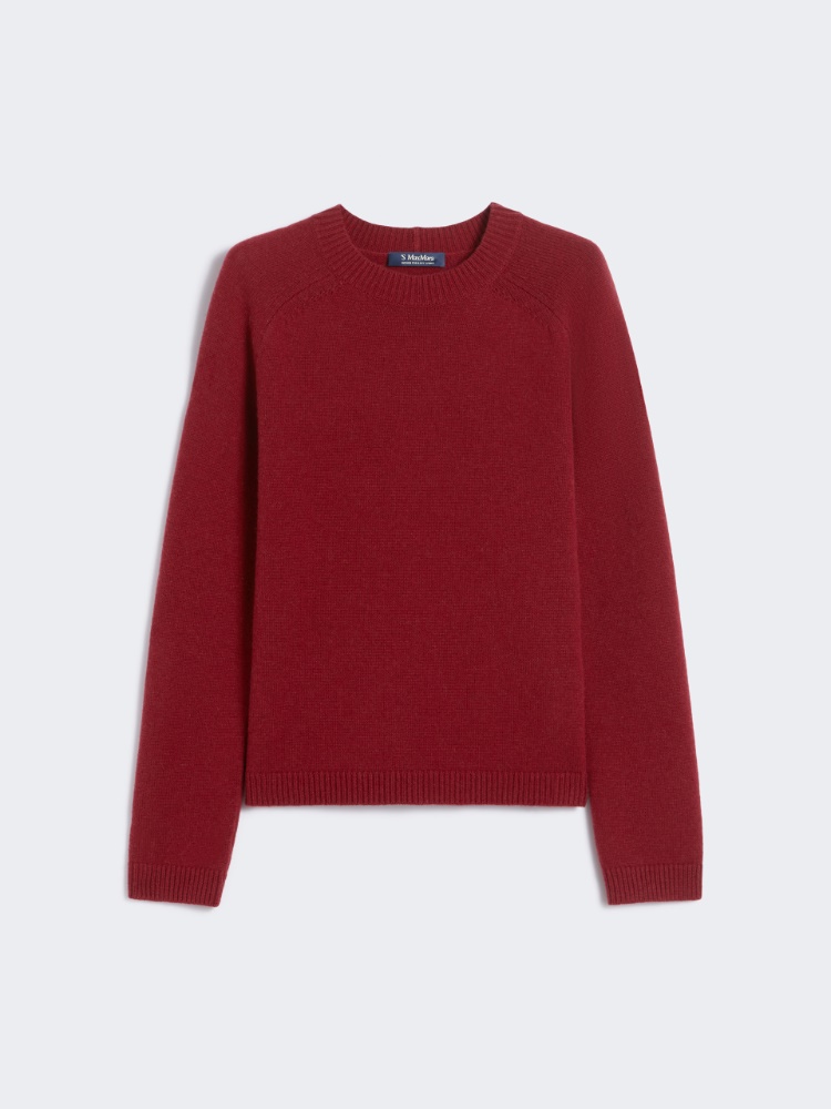 Wool and cashmere crew-neck sweater - RED - Max Mara