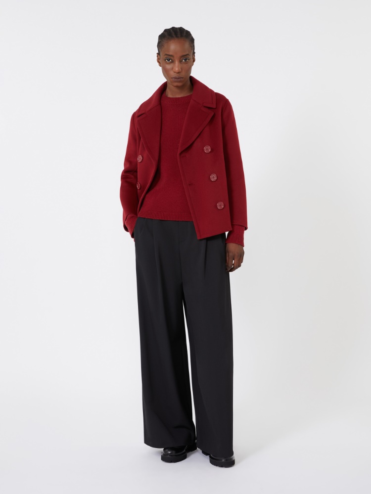 Wool and cashmere crew-neck sweater - RED - Max Mara