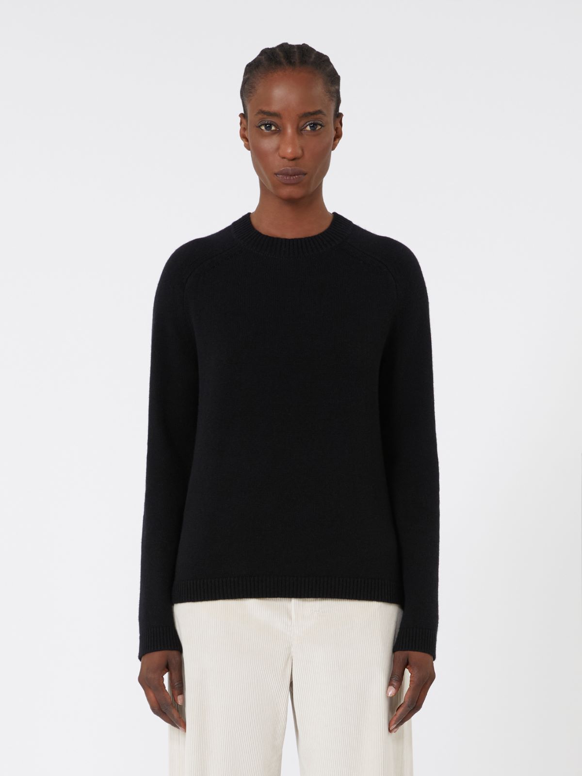Wool and cashmere crew-neck sweater - BLACK - Max Mara - 2