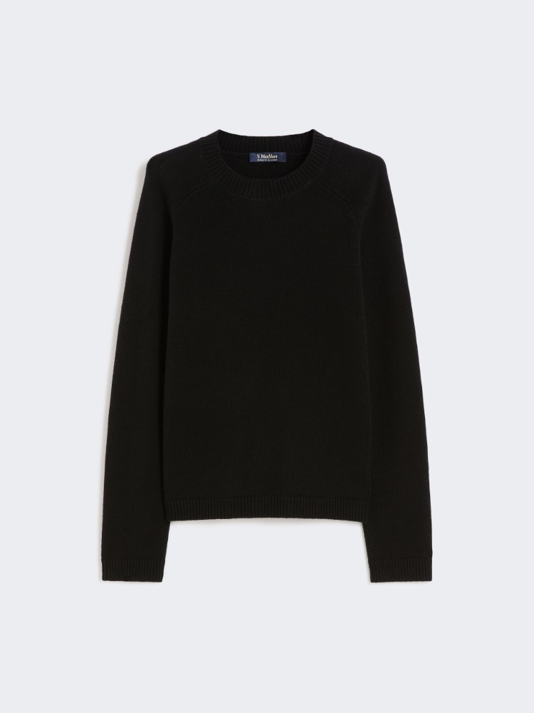 Wool and cashmere crew-neck sweater - BLACK - Max Mara