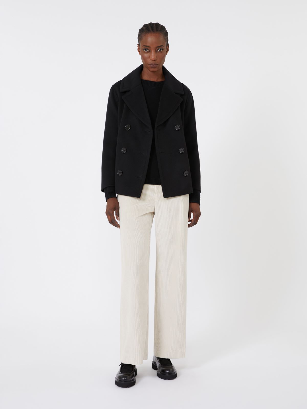 Wool and cashmere crew-neck sweater - BLACK - Max Mara