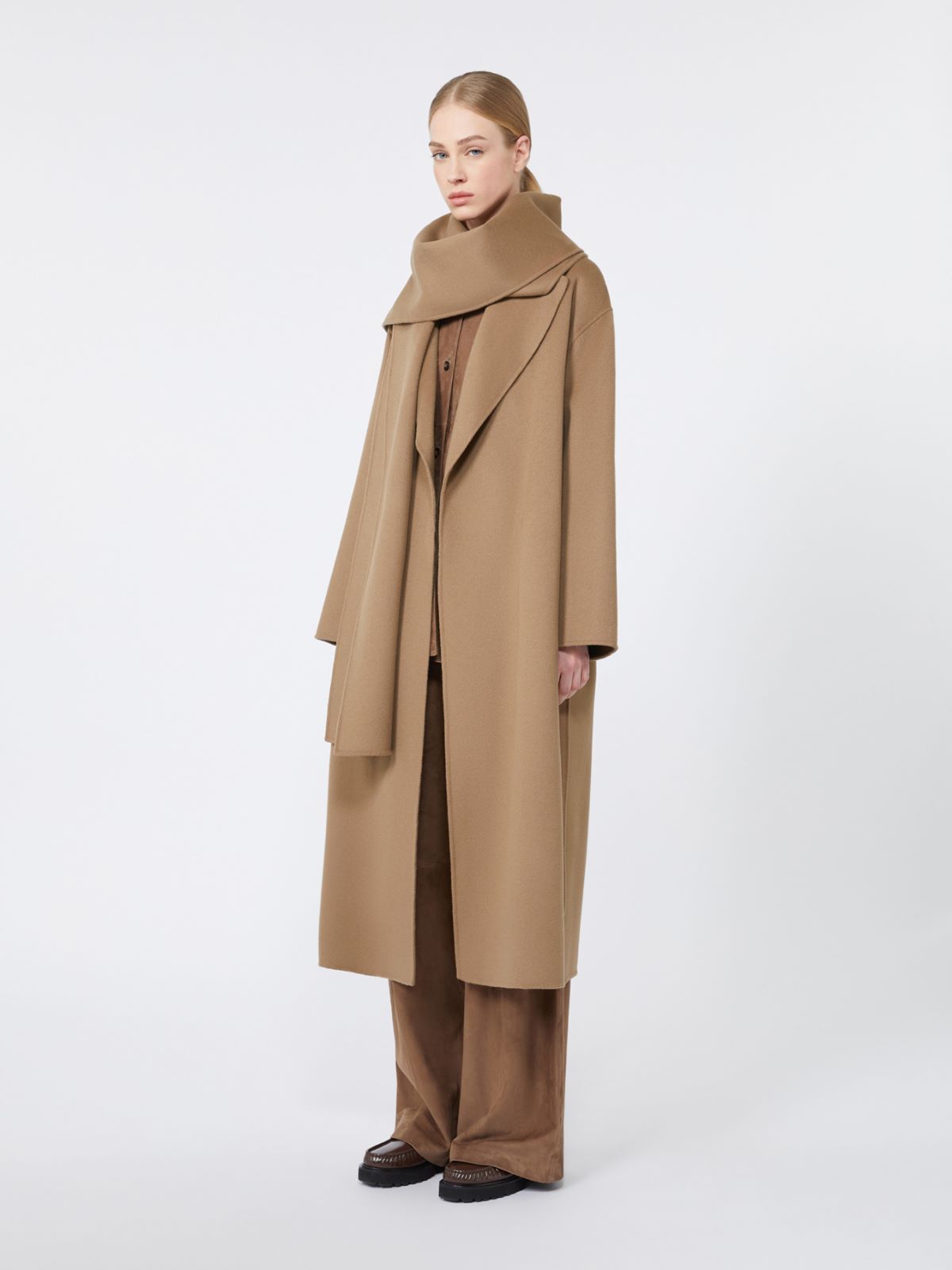 Suede trousers - BROWN - Max Mara
