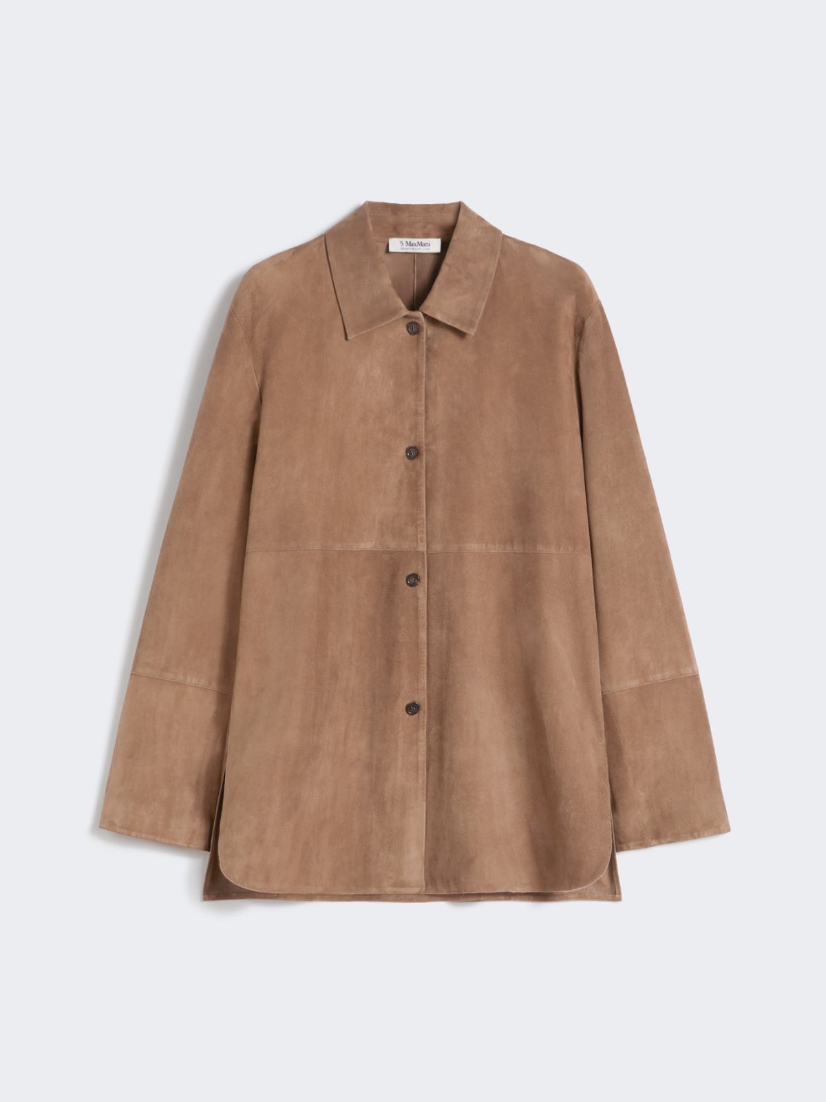 Veste en cuir suédé - BRUN - Max Mara - 9
