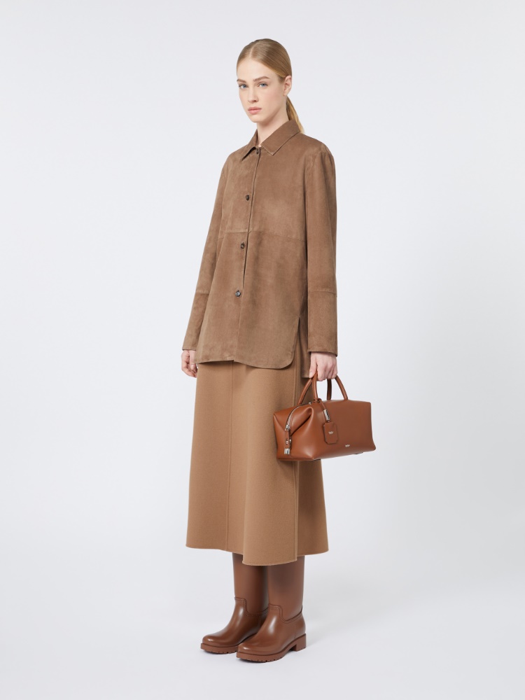 Jacke aus Wildleder - BRAUN - Max Mara