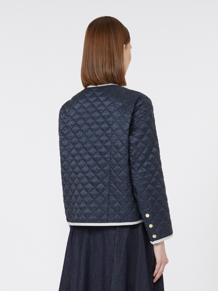 MAX MARA☆関税込☆Celeste キルティングシェルジャケット チェレステ] クルーネック テクニカル キルティング ジャケット