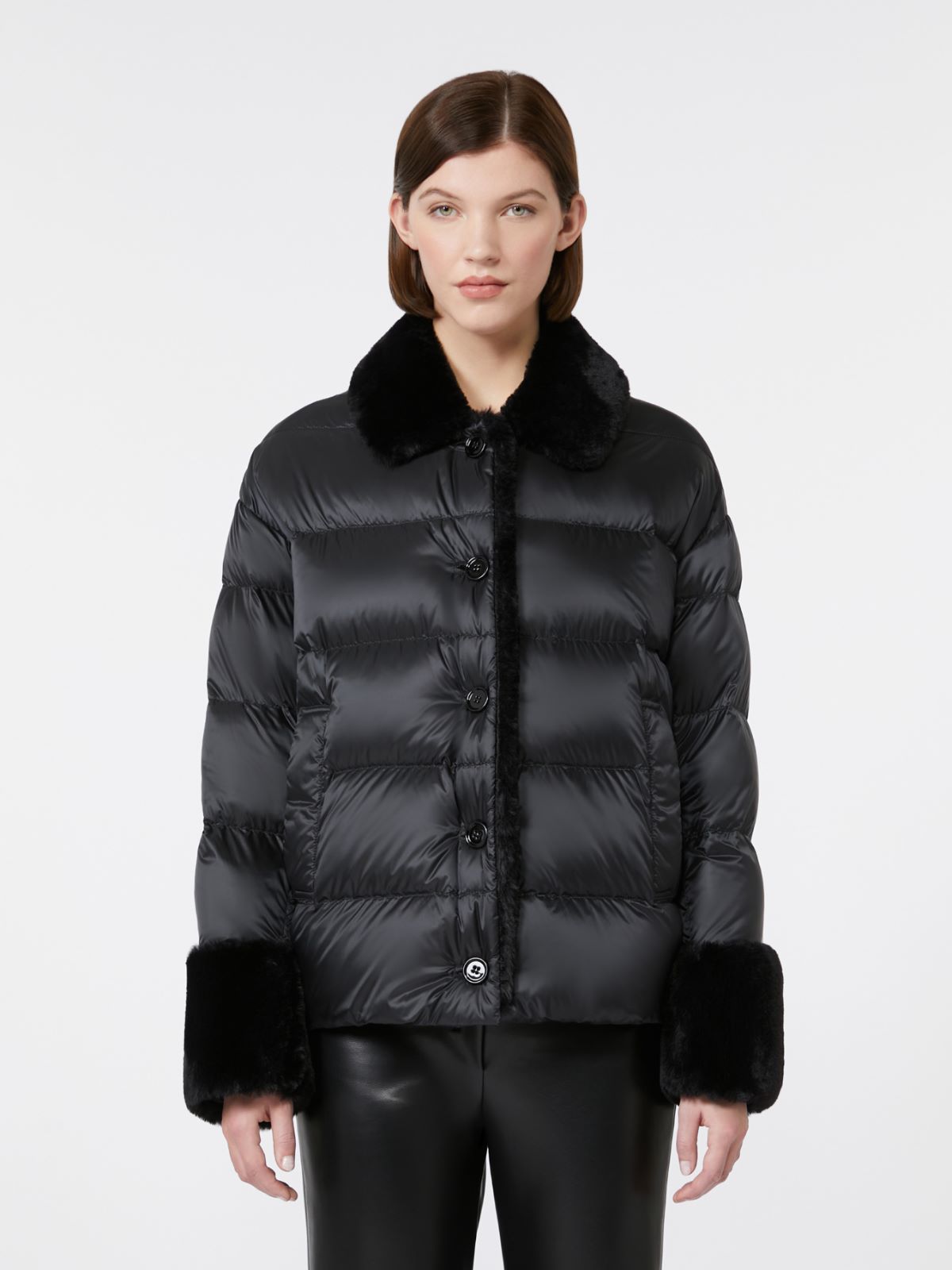 Padded jacket in water-repellent fabric - BLACK - Max Mara - 2