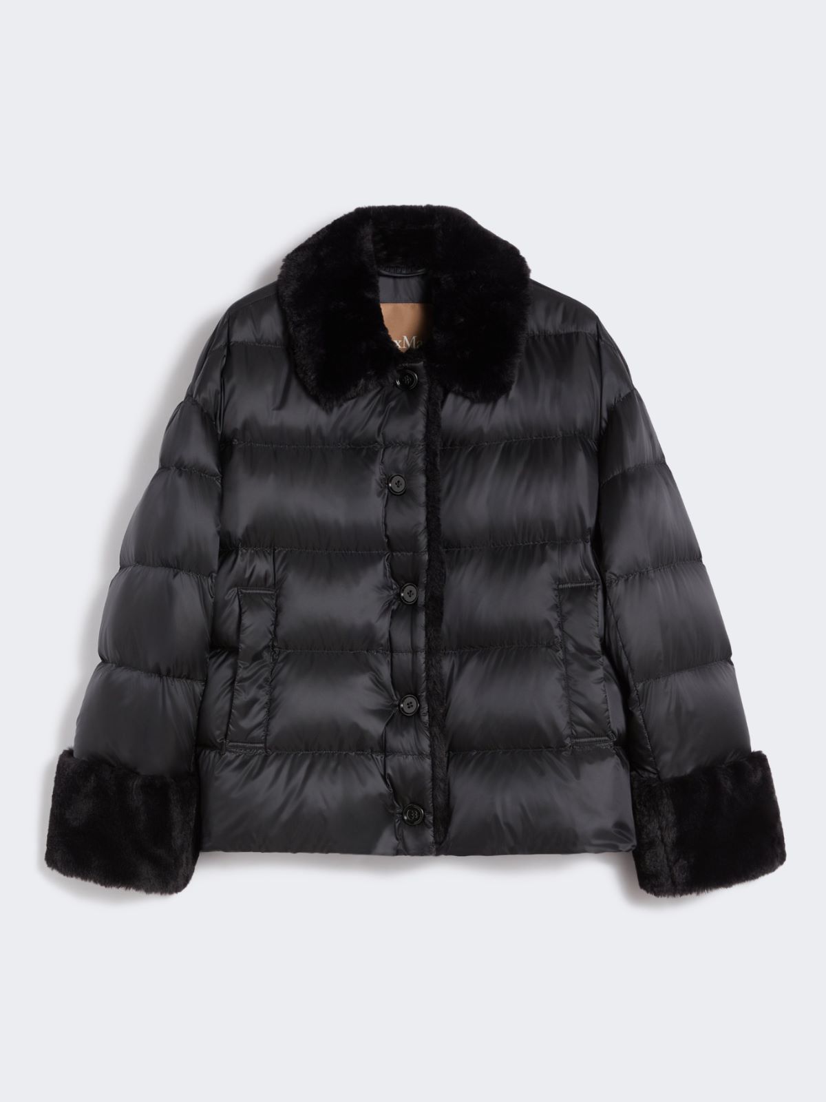 Wattierte Jacke aus wasserabweisendem Gewebe - SCHWARZ - Max Mara - 8