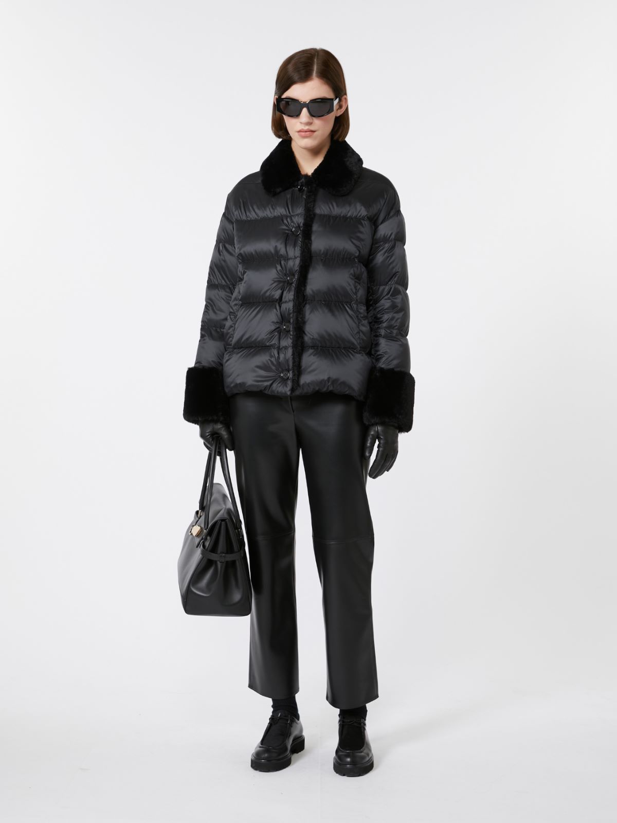 Padded jacket in water-repellent fabric - BLACK - Max Mara