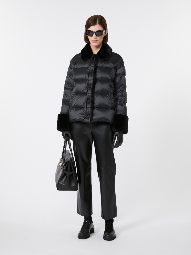 Padded jacket in water-repellent fabric - BLACK - Max Mara