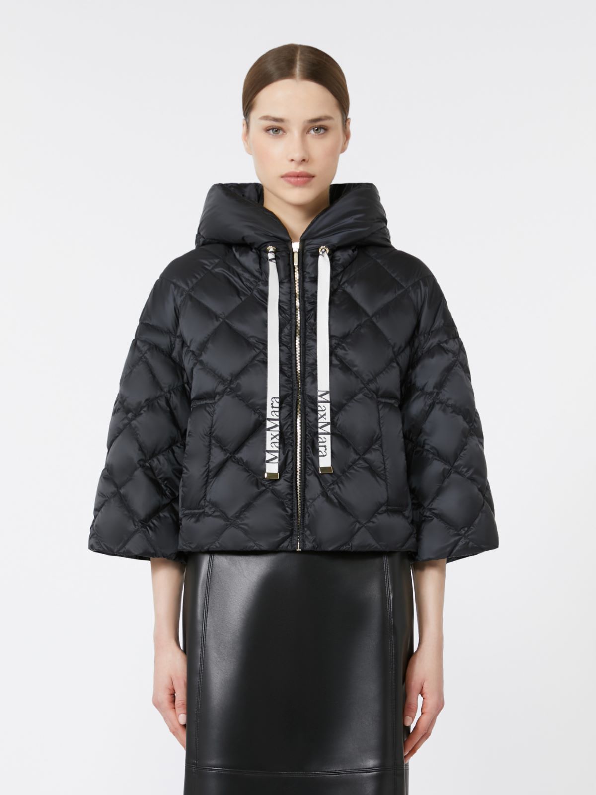 Padded jacket in water-repellent nylon fabric - BLACK - Max Mara - 2