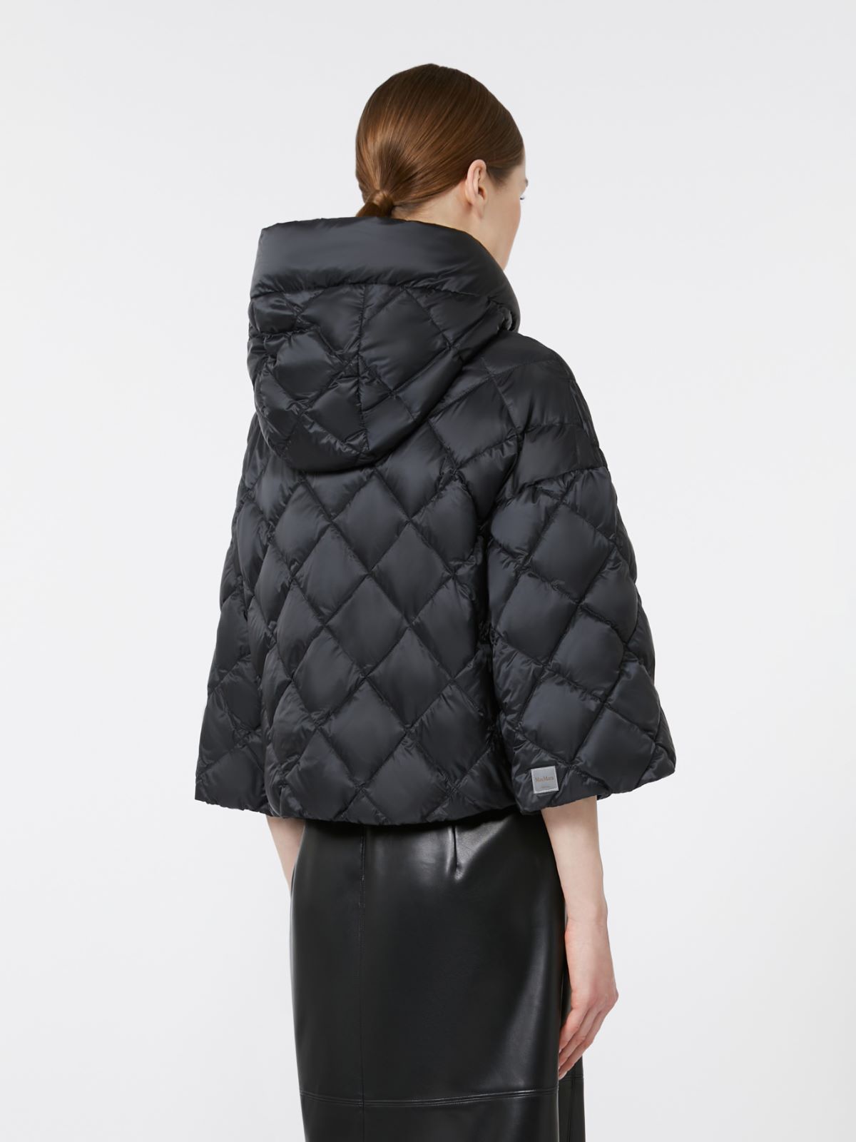 Padded jacket in water-repellent nylon fabric - BLACK - Max Mara - 3