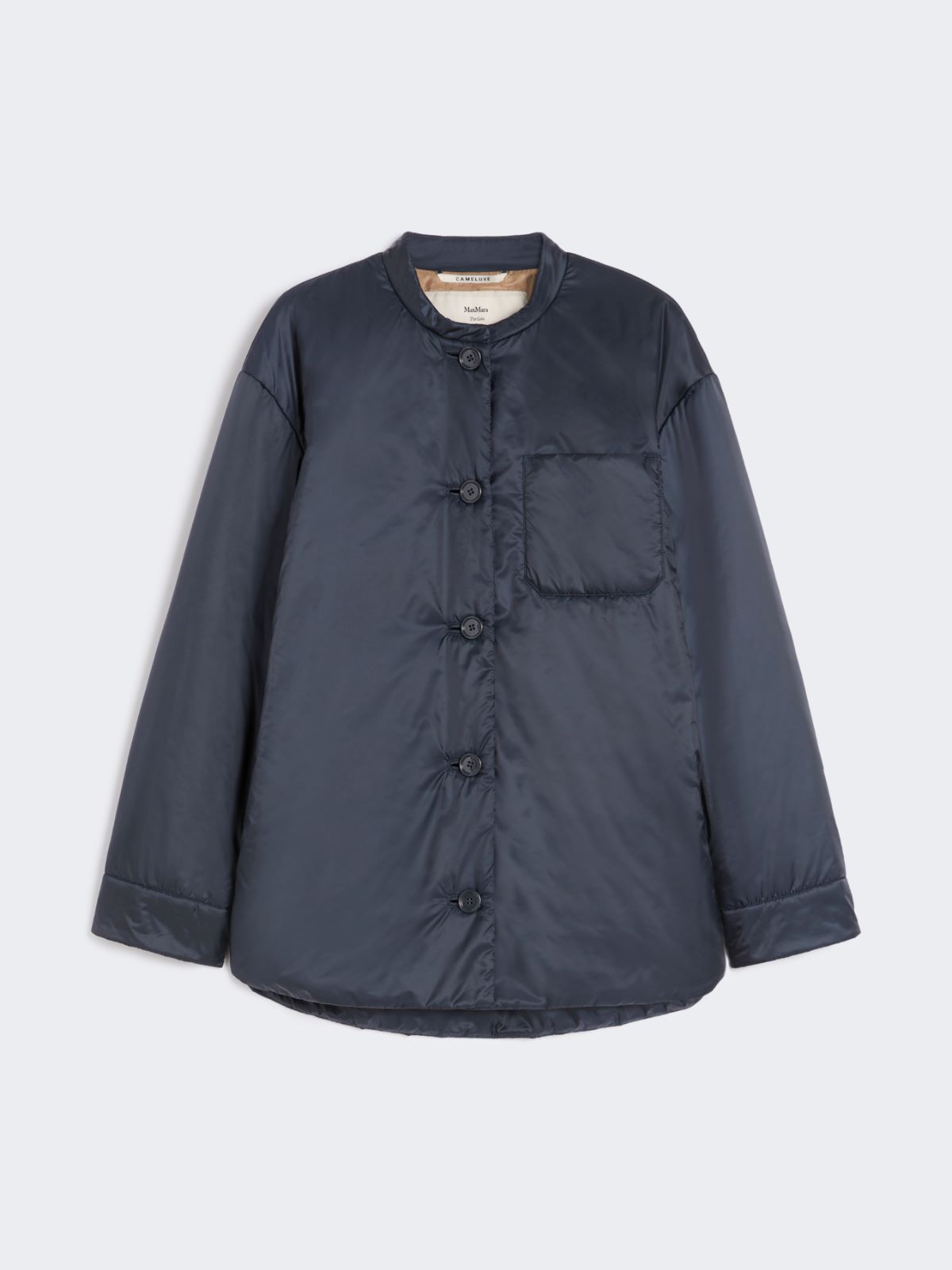 Padded shirt jacket in water-repellent canvas - MIDNIGHTBLUE - Max Mara - 10