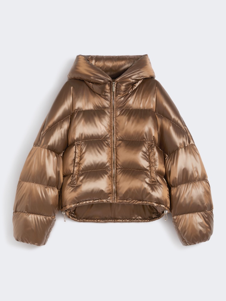 Down jacket in water-repellent nylon fabric - BEIGE GOLDEN - Max Mara