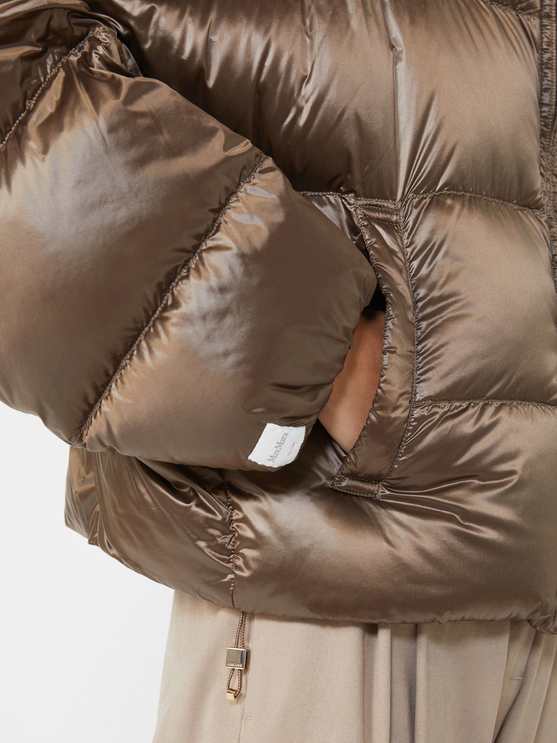 [더 큐브] 스페이스카 발수 패딩 - BROWN - Max Mara - 4