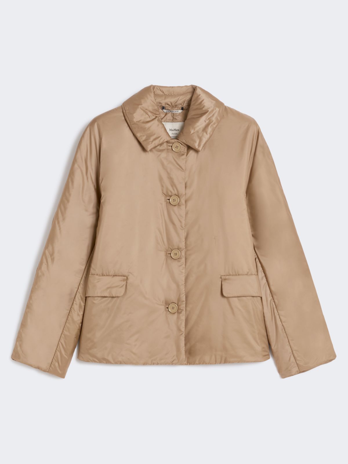 Padded jacket in water-repellent canvas - HONEY - Max Mara - 9
